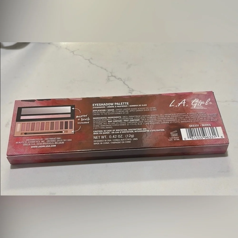 LA Girl Nudes Beauty Brick 12 Color Eyeshadow Palette